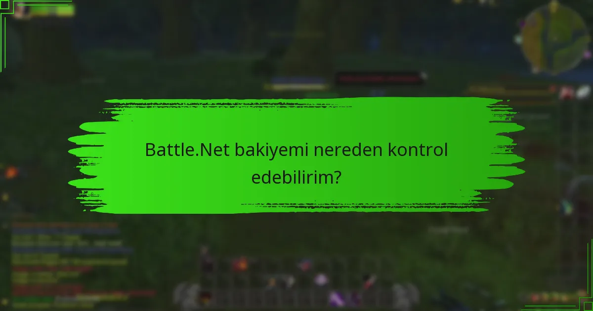 Battle.Net bakiyeme nasıl fon ekleyebilirim?