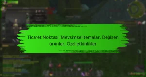 Ticaret Noktası: Mevsimsel temalar, Değişen ürünler, Özel etkinlikler