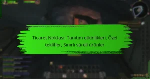 Ticaret Noktası: Tanıtım etkinlikleri, Özel teklifler, Sınırlı süreli ürünler