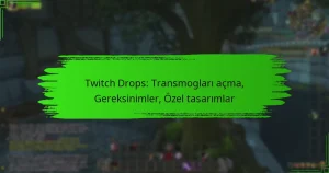 Twitch Drops: Transmogları açma, Gereksinimler, Özel tasarımlar